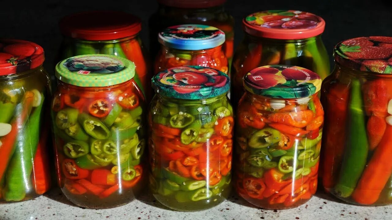 Маринованный перец на зиму фото Жгучий перец на зиму рецепты