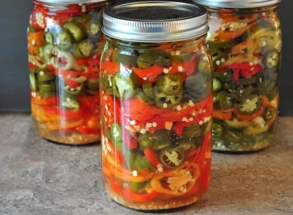 Мариновать острый перец рецепт с фото Refrigerator Pickled Hot Peppers - The Creekside Cook Stuffed hot peppers, Canni