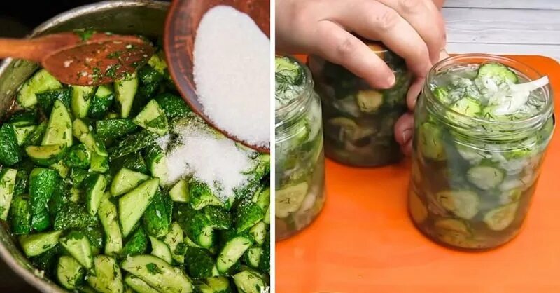 Маринуем огурцы рецепты с фото Рецепт - Маринованные огурцы с чесноком и зеленью от Клопотенко Пошаговые рецепт
