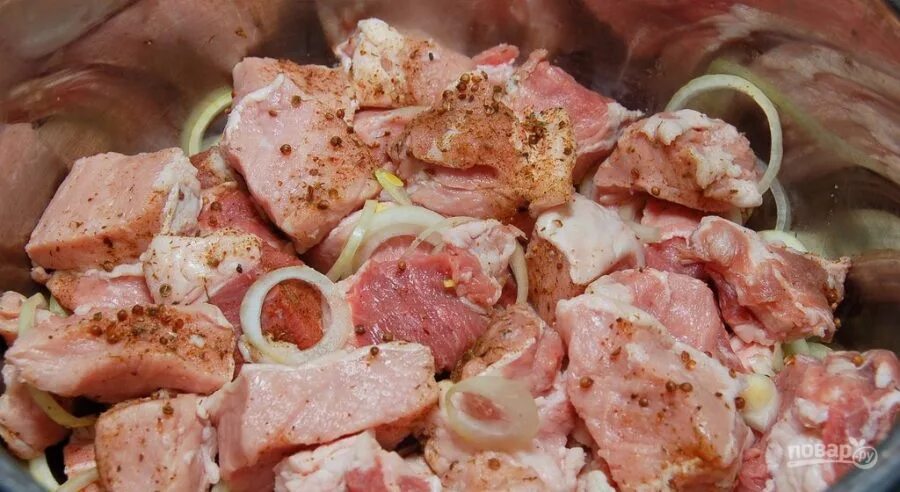 Маринуем шашлык из свинины фото Шашлык из свинины в гранатовом соке - пошаговый рецепт с фото на Повар.ру
