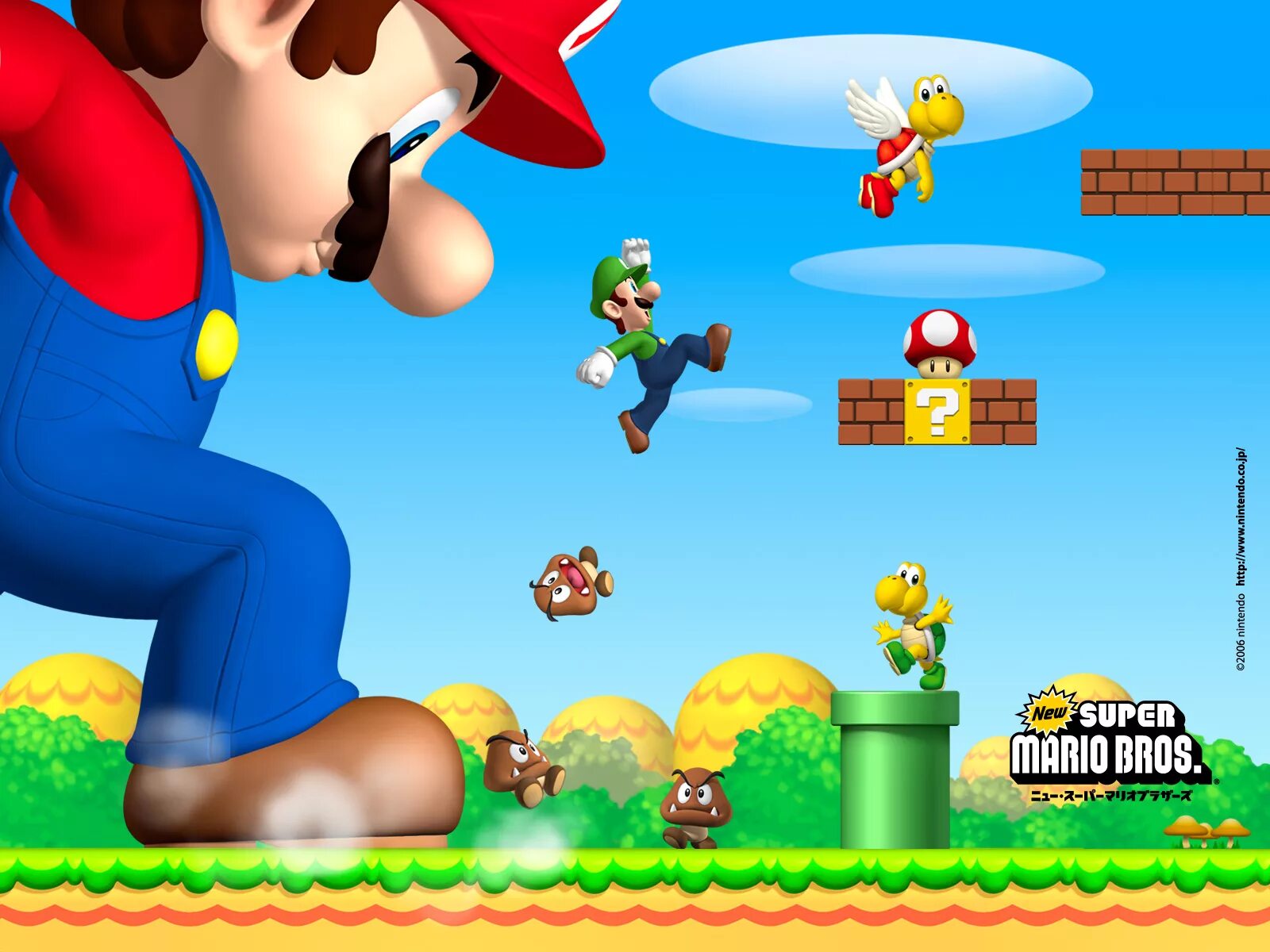 Марио фото из игры File:NSMB wallpaper2 800.jpg - Super Mario Wiki, the Mario encyclopedia