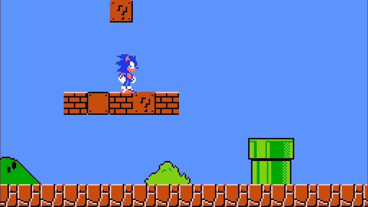 Марио фото из игры Sonic in SMB1 (SMB1 Hack) - YouTube