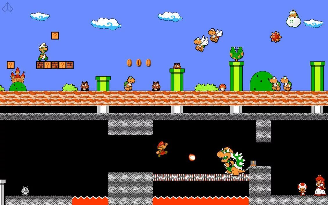 Марио игра денди фото Retro Super Paper Mario Bros. Paper mario, Mario bros, Mario