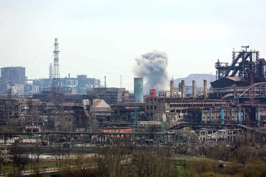 Мариуполь завод азовсталь фото Последствия боев на заводе "Азовсталь" в Мариуполе - Газета.Ru