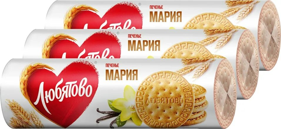 Мария традиционное печенье 180 156 грамм фото Печенье Любятово Мария традиционное 156г (упаковка 3 шт.), арт. 1060510pack, цен