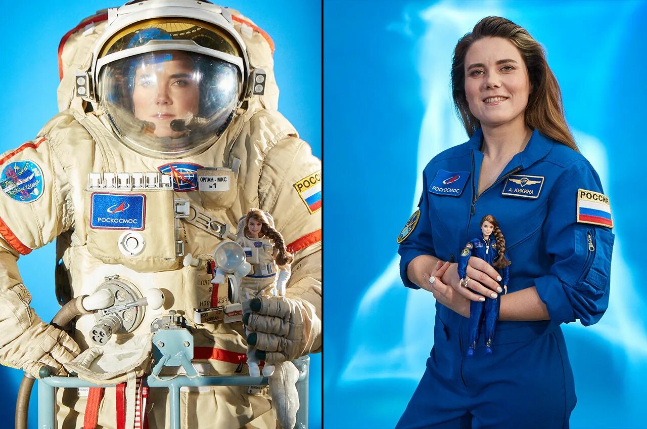 Мария василевская космонавт фото Russia's only woman cosmonaut Anna Kikina inspires one-of-a-kind Barbie doll col