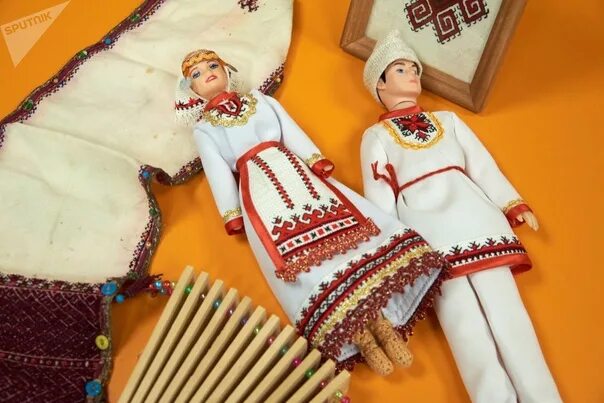 Марийский национальный костюм женский фото Куклы в национальных марийских костюмах. © Sputnik / Вадим Анцупов 2020 Тарту Ма