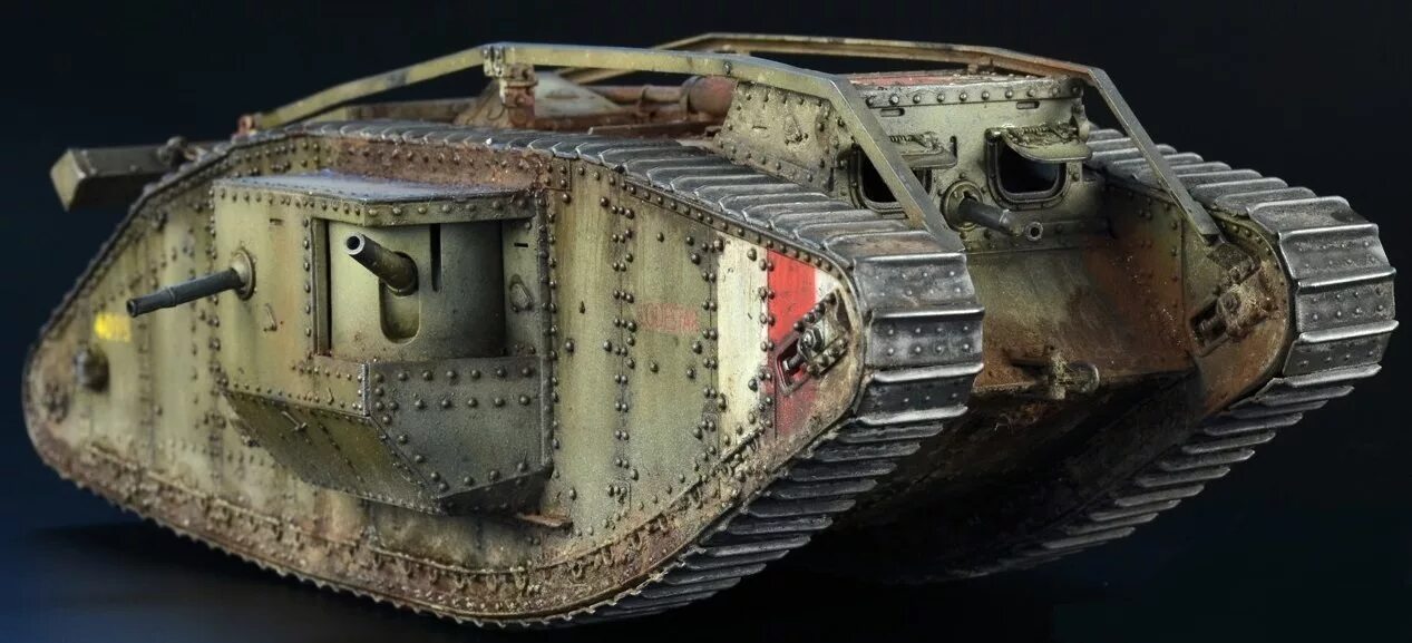 Марк 1 фото 2010 Takom 1:35 Британский тяжелый танк Mark IV "Hermophrodite" МОДЕЛИСТ-РУ