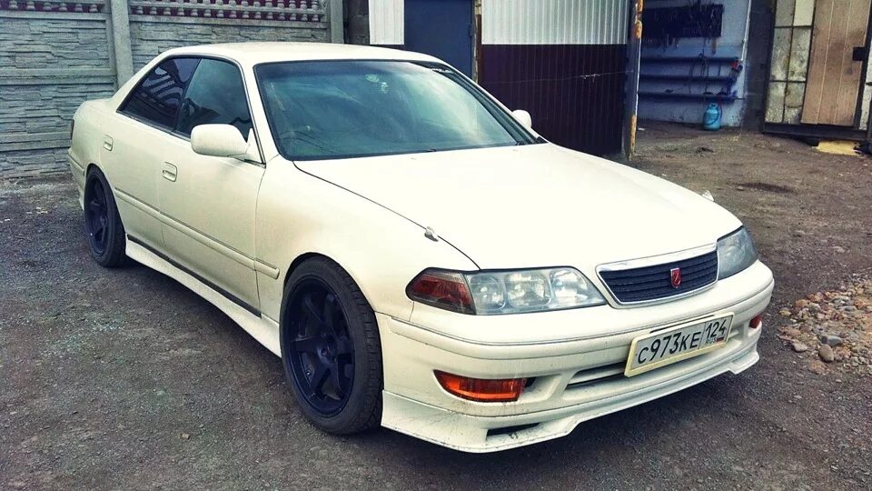 Марк 2 100 рестайлинг фото Установка обвеса с чайзера 100 - Toyota Mark II (100), 2,5 л, 1997 года стайлинг