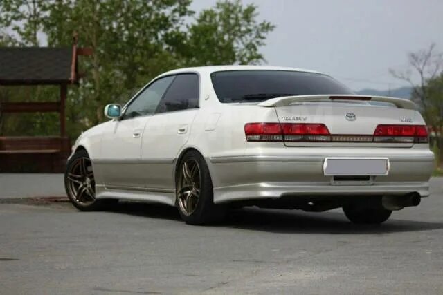 Марк 2 100 рестайлинг фото Купить Накладка на задний бампер Tourer Toyota Mark 2 100 в Москве по цене: 5 50