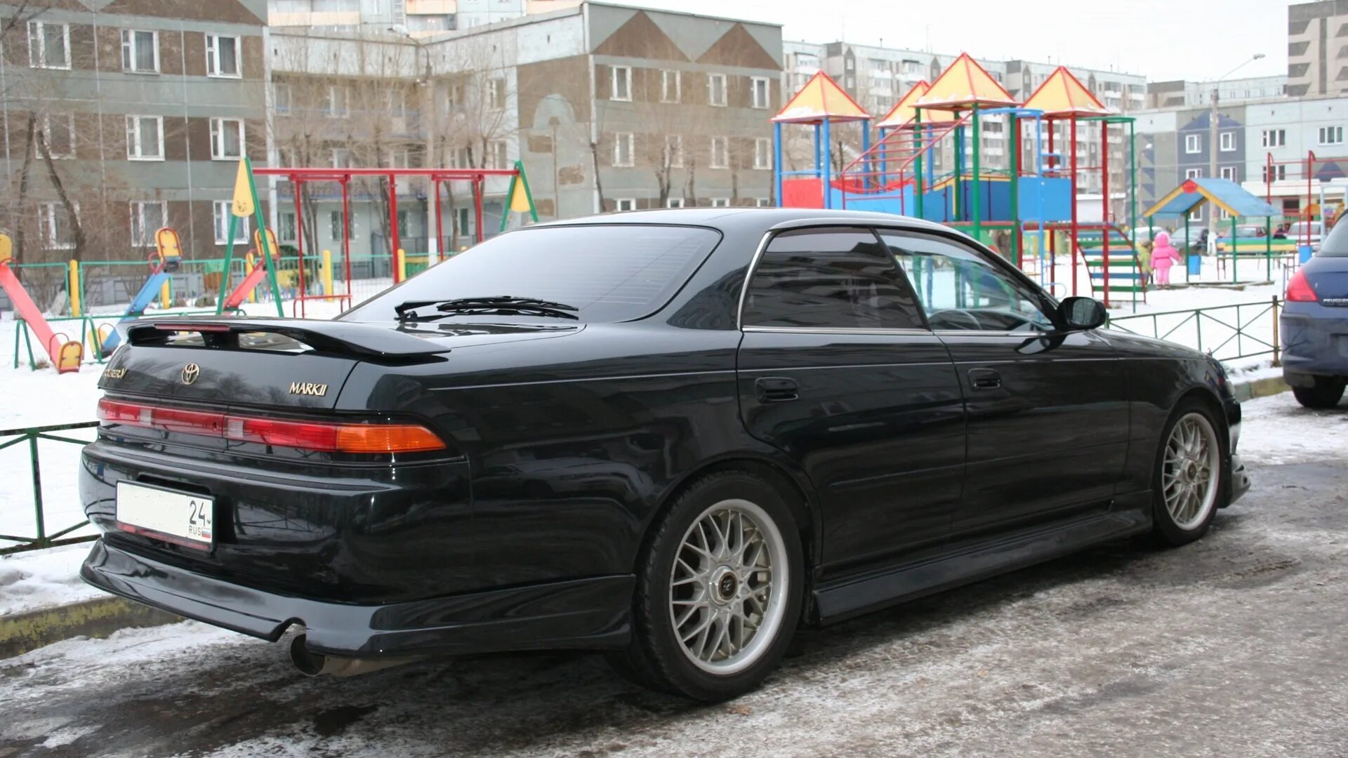 Марк 2 черный фото Toyota Mark II (90) 2.5 бензиновый 1993 Tourer V m	 на DRIVE2