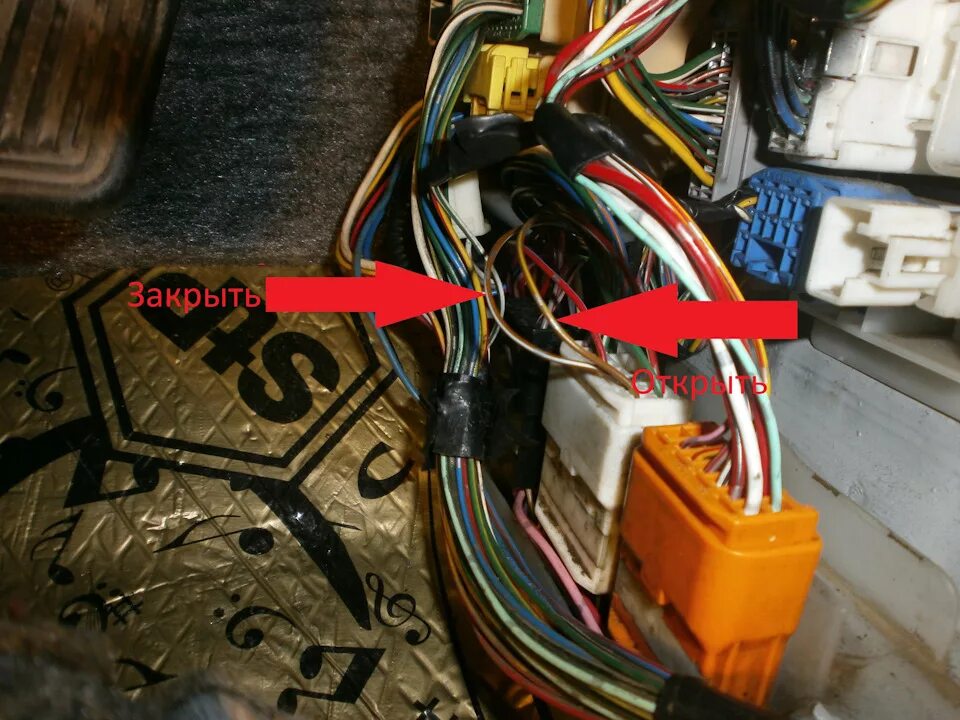 Марк 2 точки подключения сигнализации Установка сигнализации Starline A91. Инструкция для Chaser/Mark в 100 кузове. - 