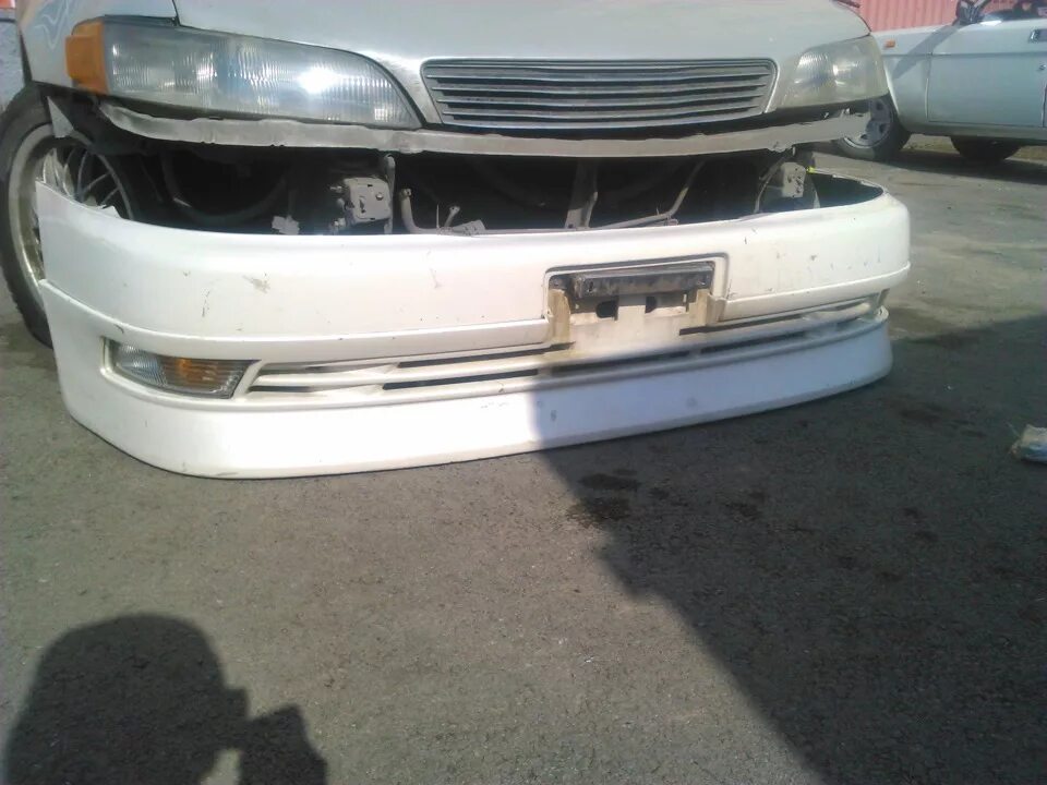 Марк 2 тюнинг бампер Купил бампер с редкой губехой pittura sport) - Toyota Mark II (90), 2,5 л, 1994 