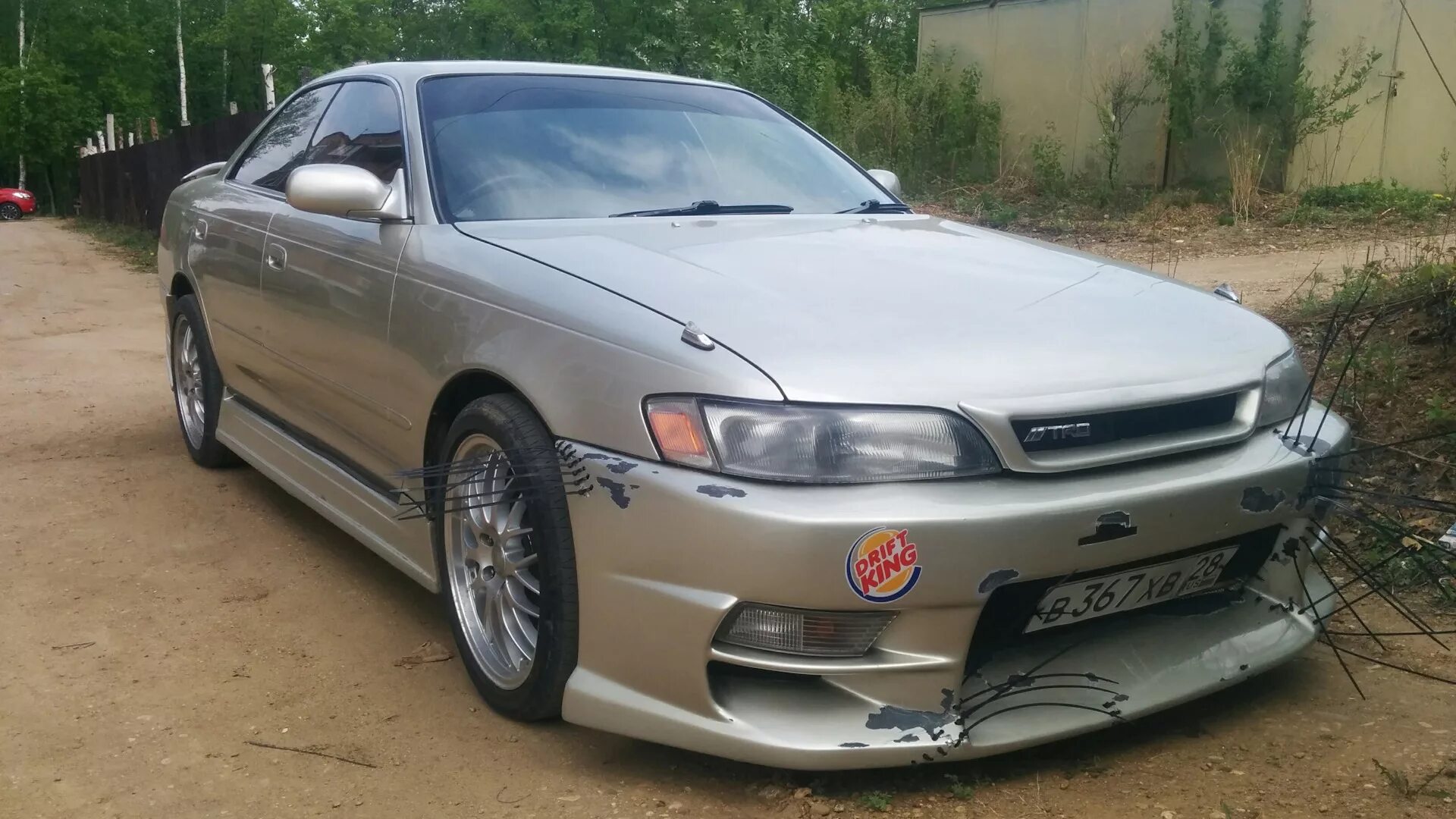 Марк 2 тюнинг бампер Заштопано - Toyota Mark II (90), 2 л, 1994 года тюнинг DRIVE2
