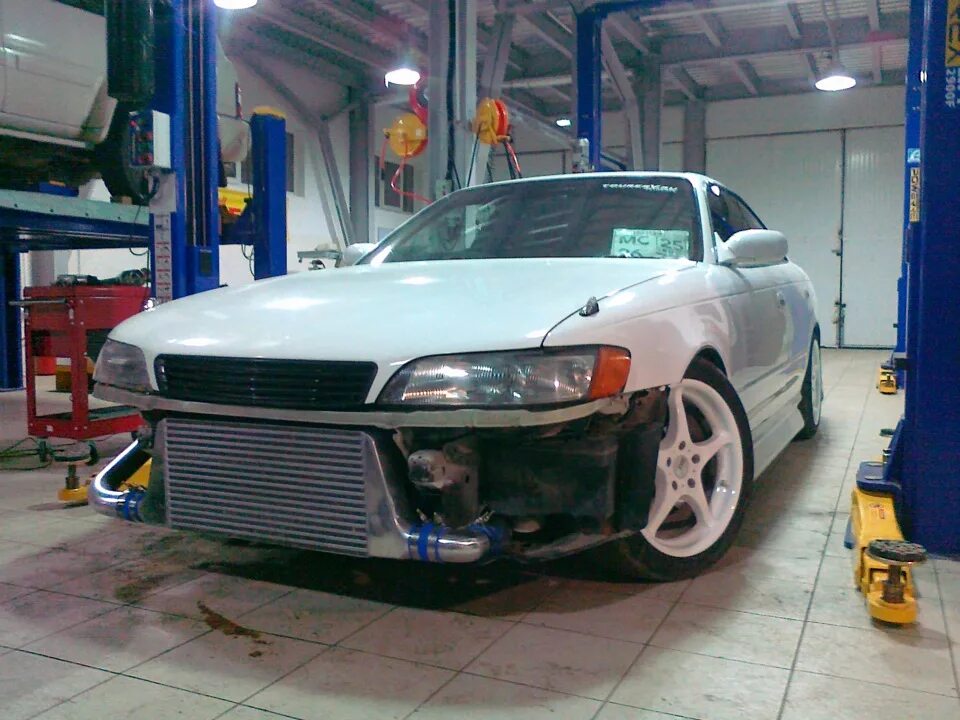 Марк 2 тюнинг бампер Ништячки к новому сезону)) (фронтальный кулер) - Toyota Mark II (90), 2,5 л, 199