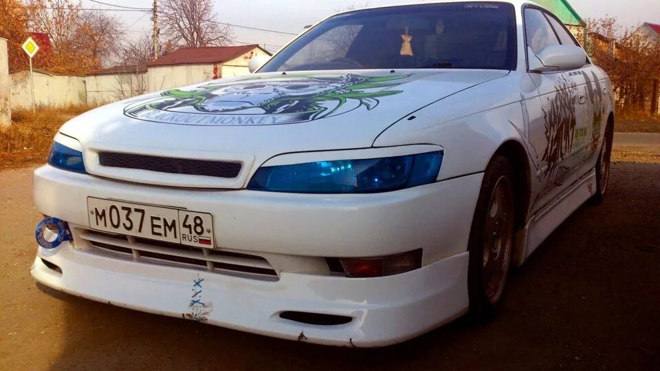Марк 90 тюнинг фар Закатал фары пленкой. - Toyota Mark II (90), 2,5 л, 1993 года стайлинг DRIVE2