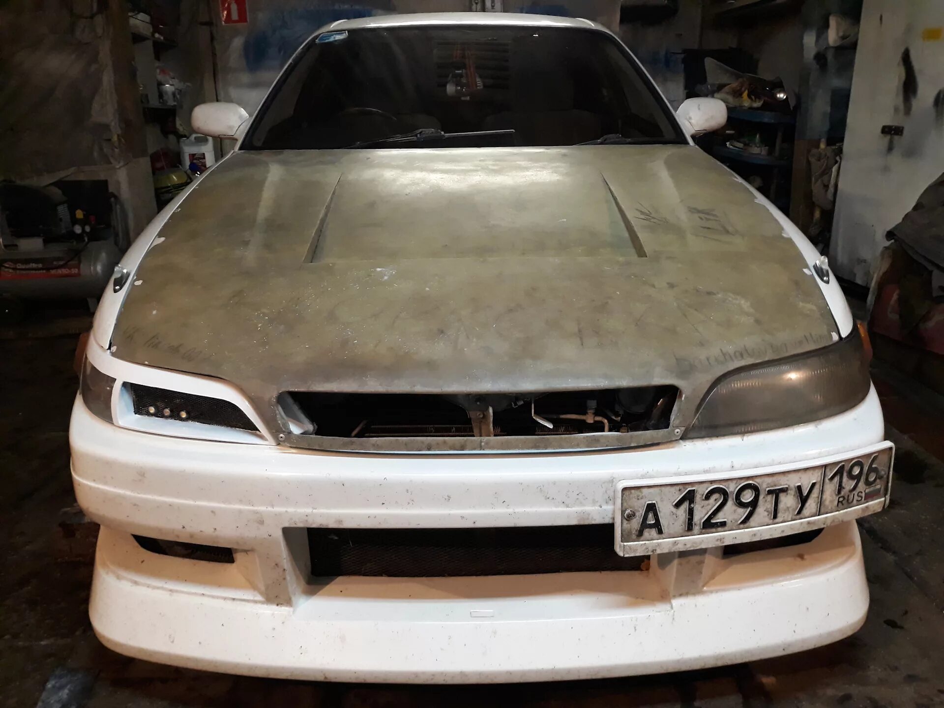 Марк 90 тюнинг фар Замена сток фары на самодельную - Toyota Mark II (90), 2 л, 1993 года тюнинг DRI