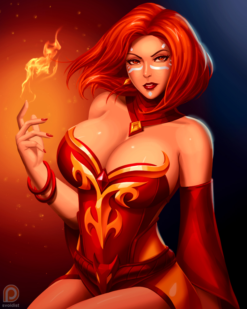 Марк а4 и лина фото Lina - Digital Art Dota 2