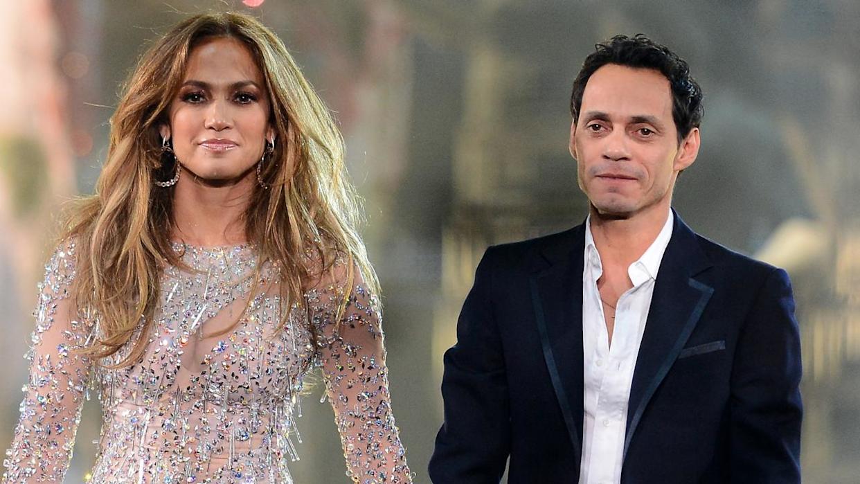 Марк энтони и дженнифер лопес фото Jennifer Lopez Says Working With Marc Anthony on Album 'Repaired' Their Relation