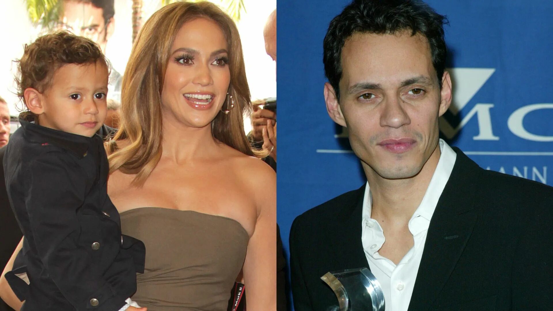 Марк энтони и дженнифер лопес фото Marc Anthony and JLo's son looks identical to him when he was little and these p