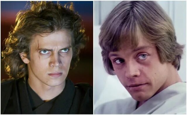 Марк хэмилл до и после аварии фото Hayden Christensen and Mark Hamill unite for a Star Wars family portrait