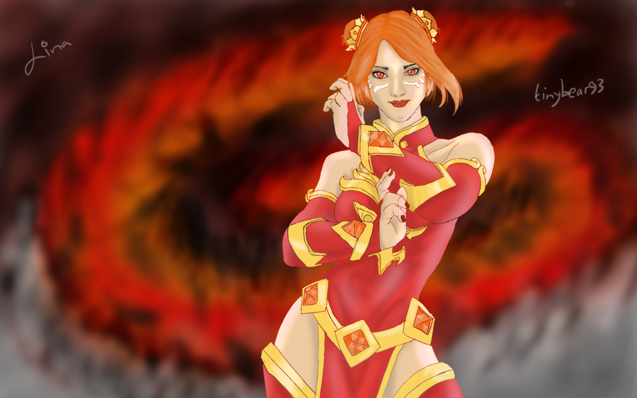 Марк и лина фото Lina Inverse Dota 2 Wellem - Illustrations ART street