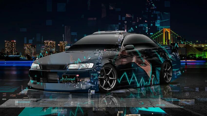 Марк крутые фото TOYOTA MARK2 JZX90 JDM TUNING 3D SUPER NEURAL NETWORK ANIME BOY AEROGRAPHY NIGHT