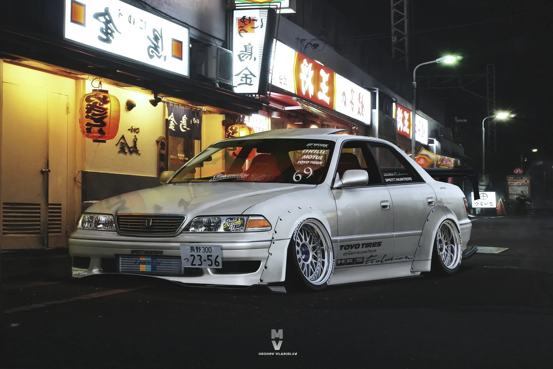 Марк машина японская фото ArtStation - TOYOTA Mark II Tourer V JZX 100