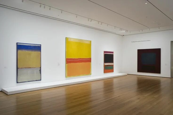 Марк ротко картины фото Installation view of the exhibition, "Focus: Ad Reinhardt and Mark Rothko" MoMA 
