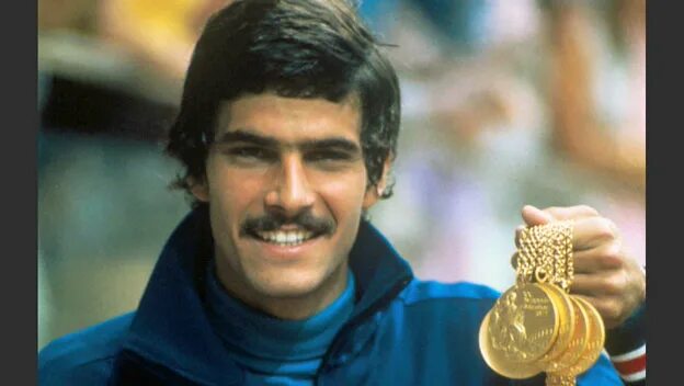 Марк спитц фото Listen to Mark Spitz at 1972 Munich Olympics HISTORY Channel