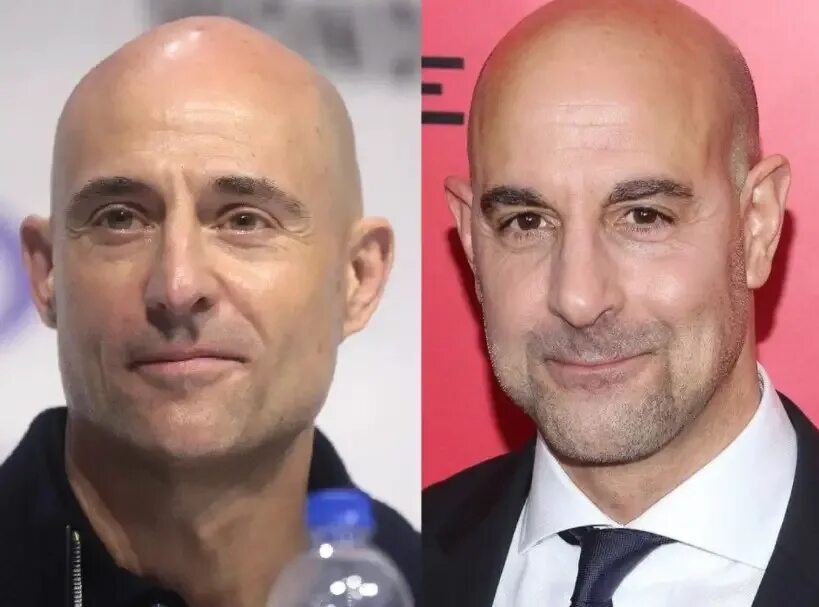 Марк стронг и стэнли туччи похожи фото Mark Strong Related to His Look-Alike Stanley Tucci?