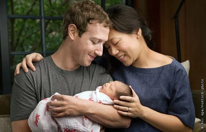 Марк цукерберг дети фото Цукерберг пожертвует почти все акции Facebook на благотворительность