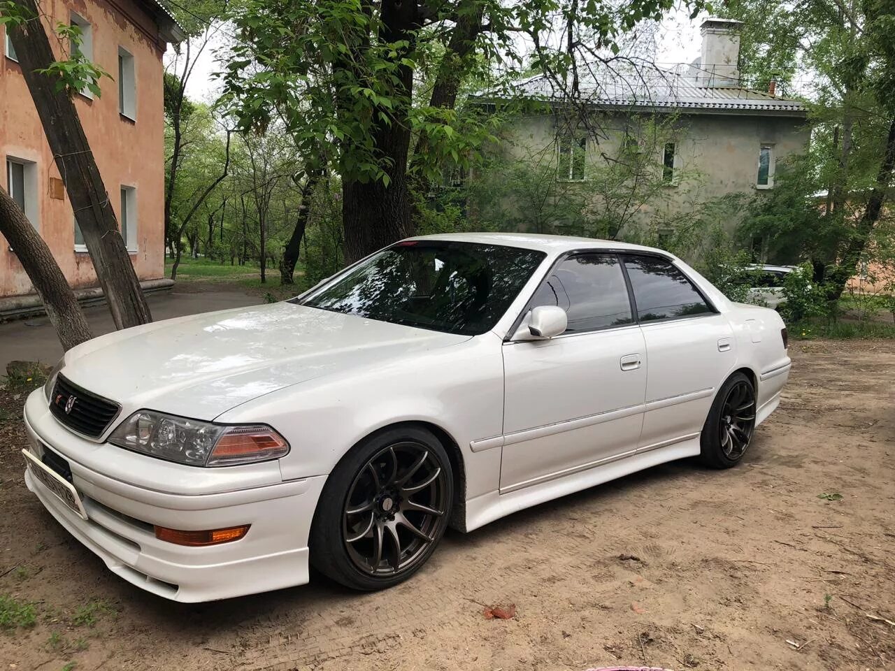 Марк тюнинг фото Work Emotion CR Kiwami 9jj et28 - Toyota Mark II (100), 2,5 л, 2000 года шины DR