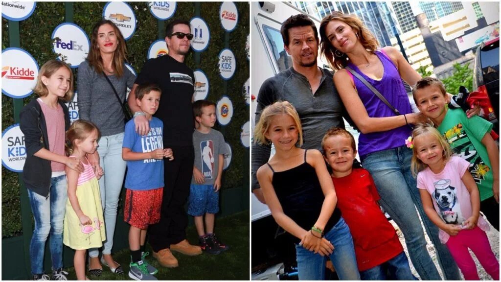Марк уолберг дети и жена фото Mark Wahlberg Hermanos, familia y niños