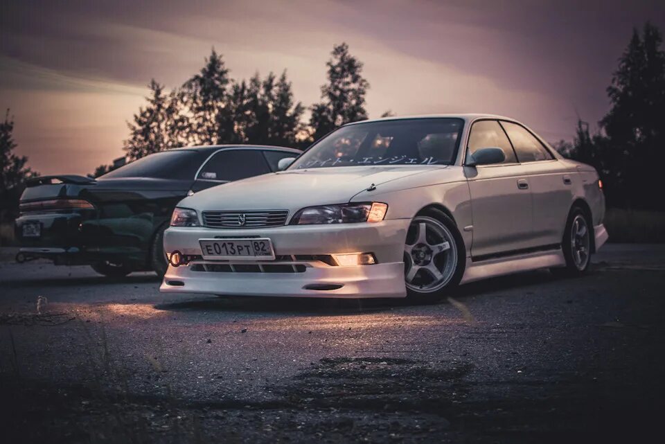 Марка машины марк 2 фото Обвес подъехал:) Ну и "АвтоЭкзотика" - Toyota Mark II (90), 2,5 л, 1994 года ста