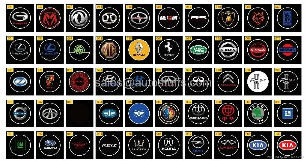 Марка машины v в кружочке фото LED Car Ghost Shahow Light 2013,Custom Logo Available! - G2 - AutoStuff (China M