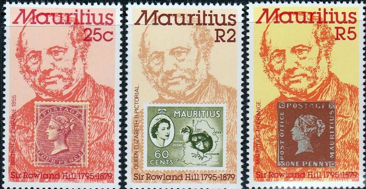Марка маврикий фото Mauritius 1979 Sir Rowland Hill Set Fine Mint Mauritius, Stamp, Mint