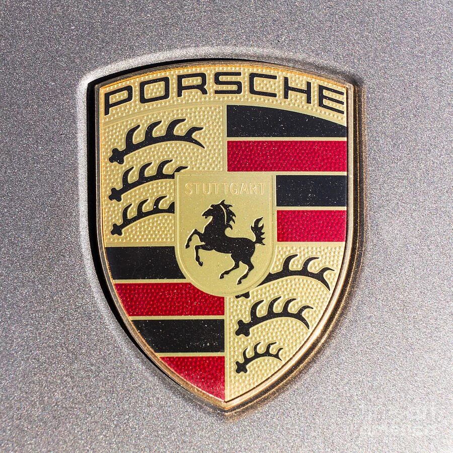 Марка порше фото Silver and Gold Porsche 911 Emblem Photograph by Robert Loe - Fine Art America