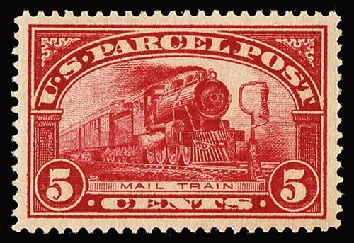 Марка товара фото 1886 - #Q5, 5c Parcel Post, incredibly well centered within uniformly l.