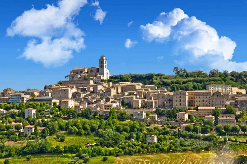 Марке италия фото Fermo the pre-Roman town in Le Marche Region of.