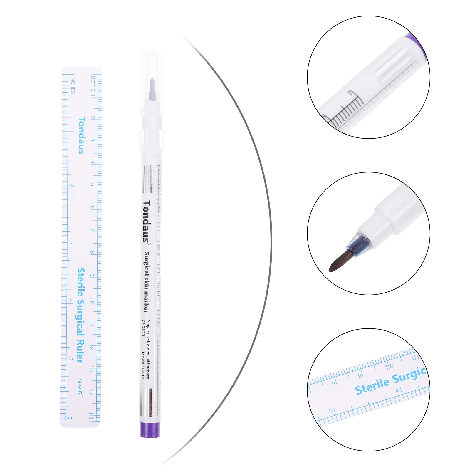 Маркер для татуажа водостойкий Pen Skin Eyebrow Tattooing Marker Microblading Pens Tool Makeup Ruler Brow Posit