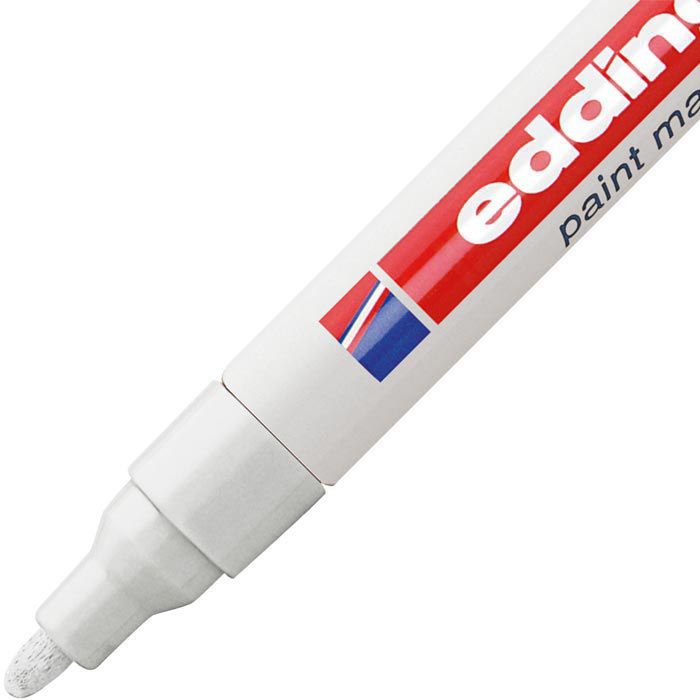 Маркер для татуажа водостойкий Edding 750 weiß paint marker creative Glanzlack-Marker, Lackmarker 2-4mm - Böttc
