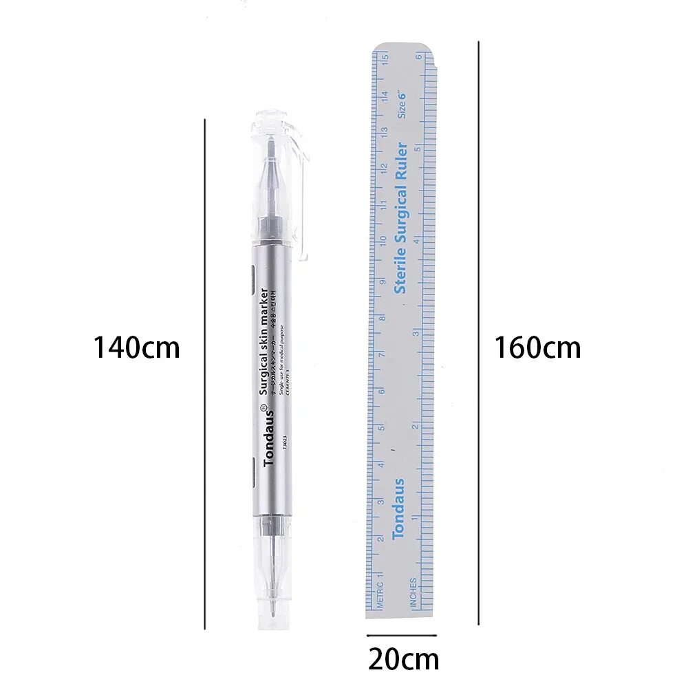 Маркер для татуажа водостойкий 1/2 Pcs/Set Eye Brow Marker Waterproof Tattoo Eyebrow Skin Marker Pen With Measu