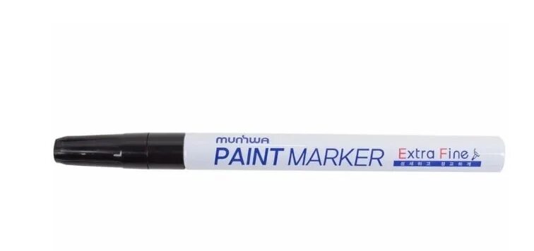 Маркер краска фото Маркер-краска MunHwa "Extra Fine Paint Marker" 1 мм, черная, нитрооснова 08-7201