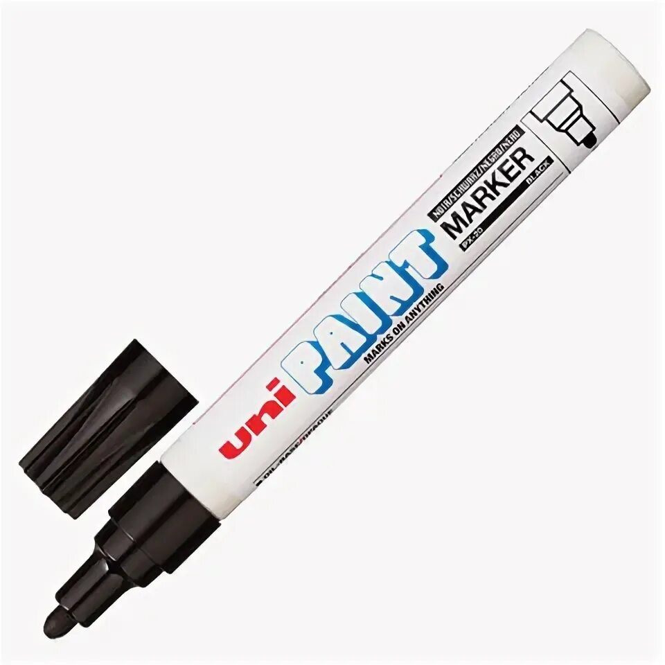 Маркер краска фото Маркер-краска лаковый (paint marker) UNI (Япония) Paint, комплект 4 штук, 2.2-2.