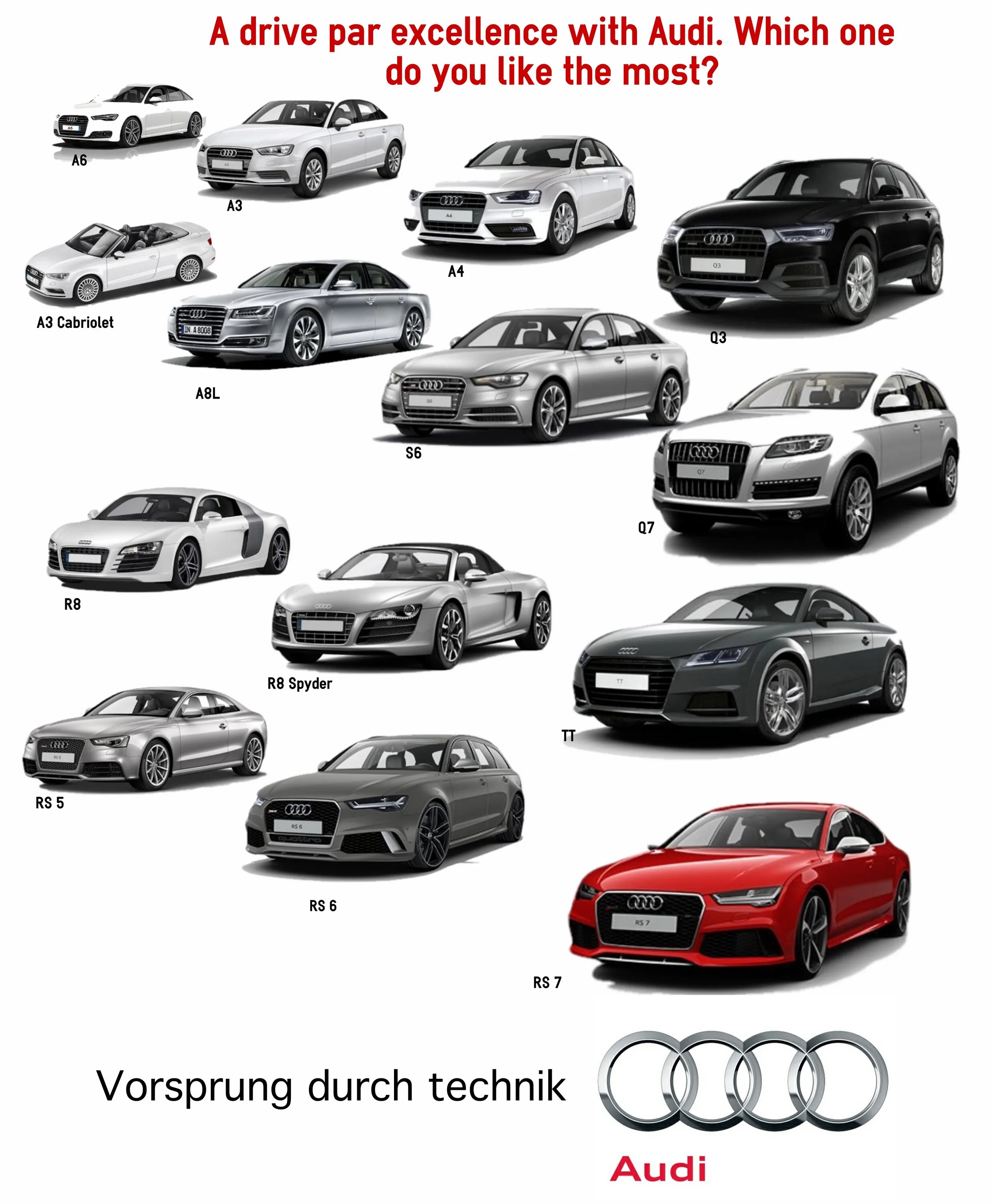 Марки ауди список с фото Reminder that Cheeto's a spoiled kid whose rich mom bought him an Audi. Besides 