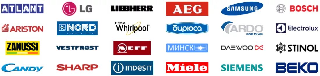 Марки холодильников фото Ремонт холодильников в Иркутске на дому.