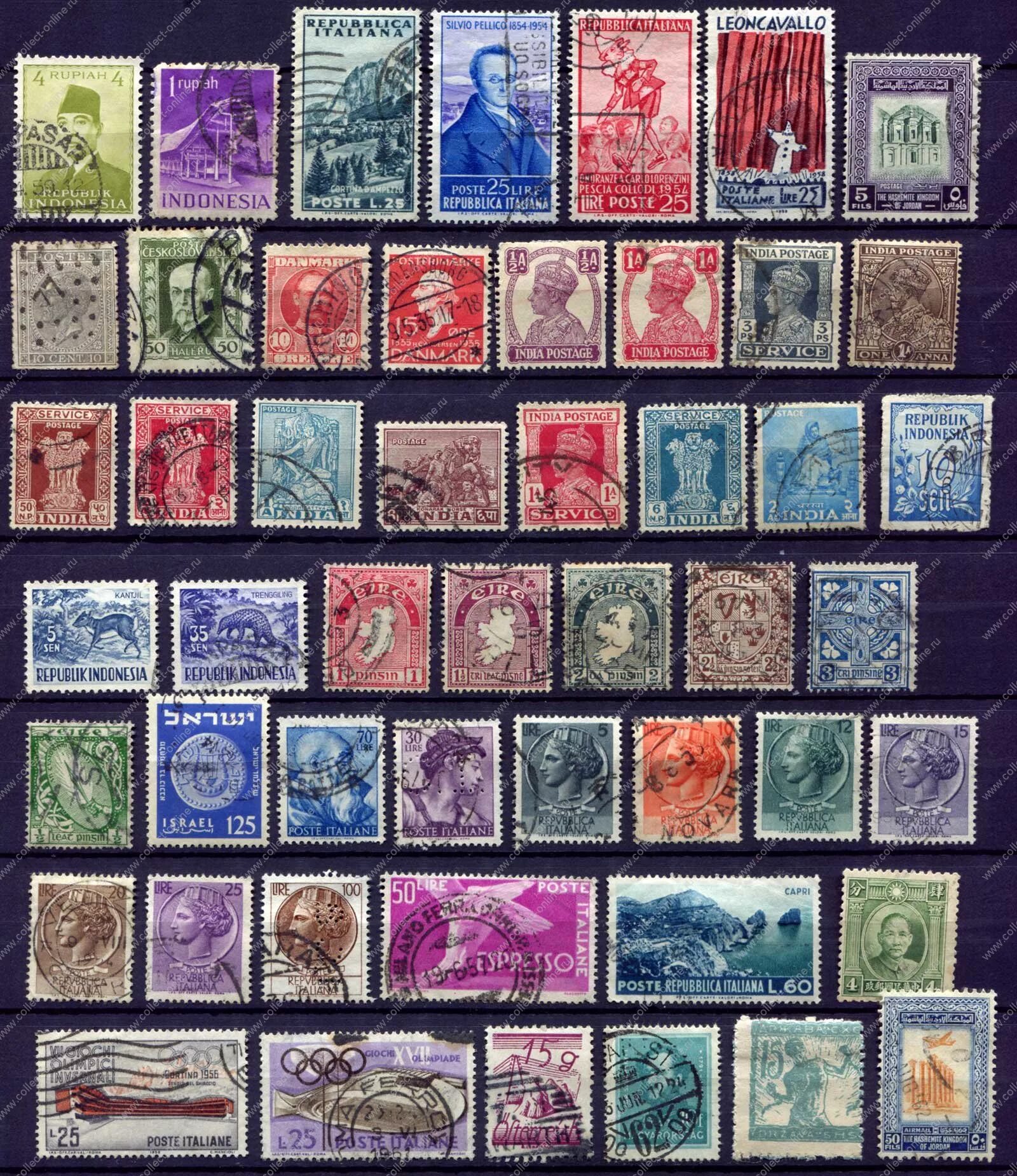 Марки имеющие ценность фото Collect-Online - интернет-магазин для коллекционеров: 50 старых марок мира / Use