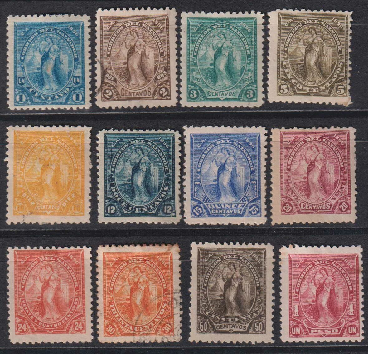 Марки мира фото и цены 1896 Сальвадор. Свобода imp-14270 - Почтовые марки и каталоги. Интернет-магазин 