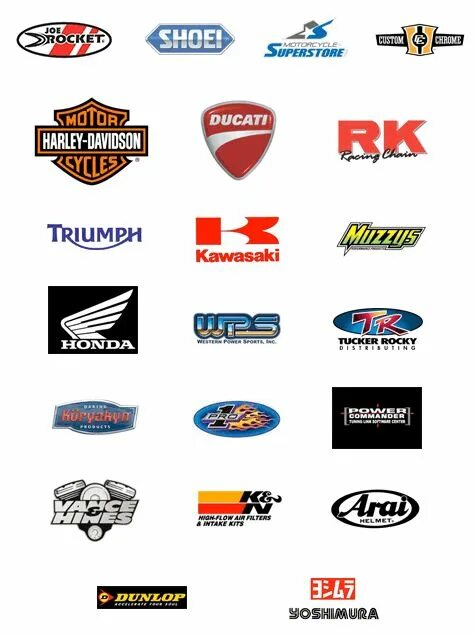 Марки мотоциклов спортивных названия и фото Pin on Motorcycle Logos Name logo, Bike names, ? logo